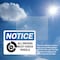 Signmission All Drivers Must Chock Wheels OSHA Notice Sign, Plastic, 10in W x 7in L, 2PK OS-2PACK-NS-P-710-L-15218 - alternate 3